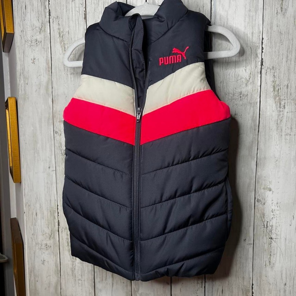 Puma Girls Puffer Vest EUC 6/6x